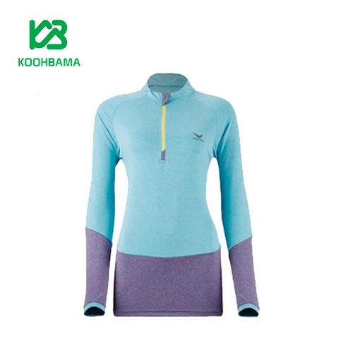 womens-half-zip-mountaineering-snooker-t-shirt