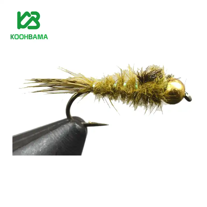 پشه فلای الیو گلدن رابید Olive Gold Ribbed Hares Ear Nymph