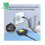 چراغ قوه جیبی Cob rechargeable Keychain