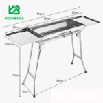 باربیکیو پرتابل تاشو مدل ZN-1066
