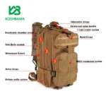 کوله پشتی تاکتیکال 25 لیتری مدل PH3-762