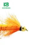 پشه ماهیگیری Orange Wolly Bugger Bass
