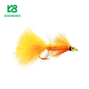 پشه ماهیگیری Orange Wolly Bugger Bass