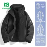 کاپشن دوپوش unisex اسنوهاک کد 25868 مشکی