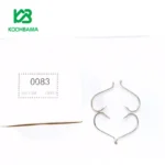قلاب پایه کوتاه نقره ای 0083 سایز 05